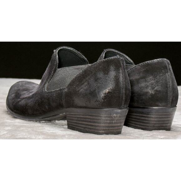 Paul Green Black Suede Chelsea Slip-on Low Ankle Boots Womens UK 5 US Size 7.5 - Picture 10 of 16